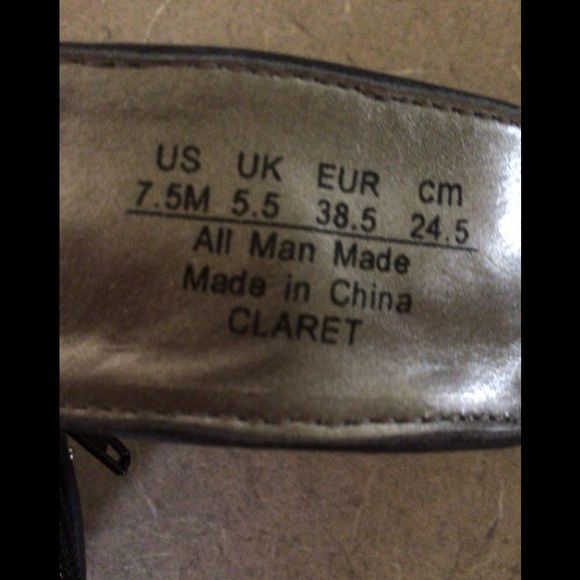 Carlos Black with Silver Studded Open Toed Heels - Picture 4 of 9